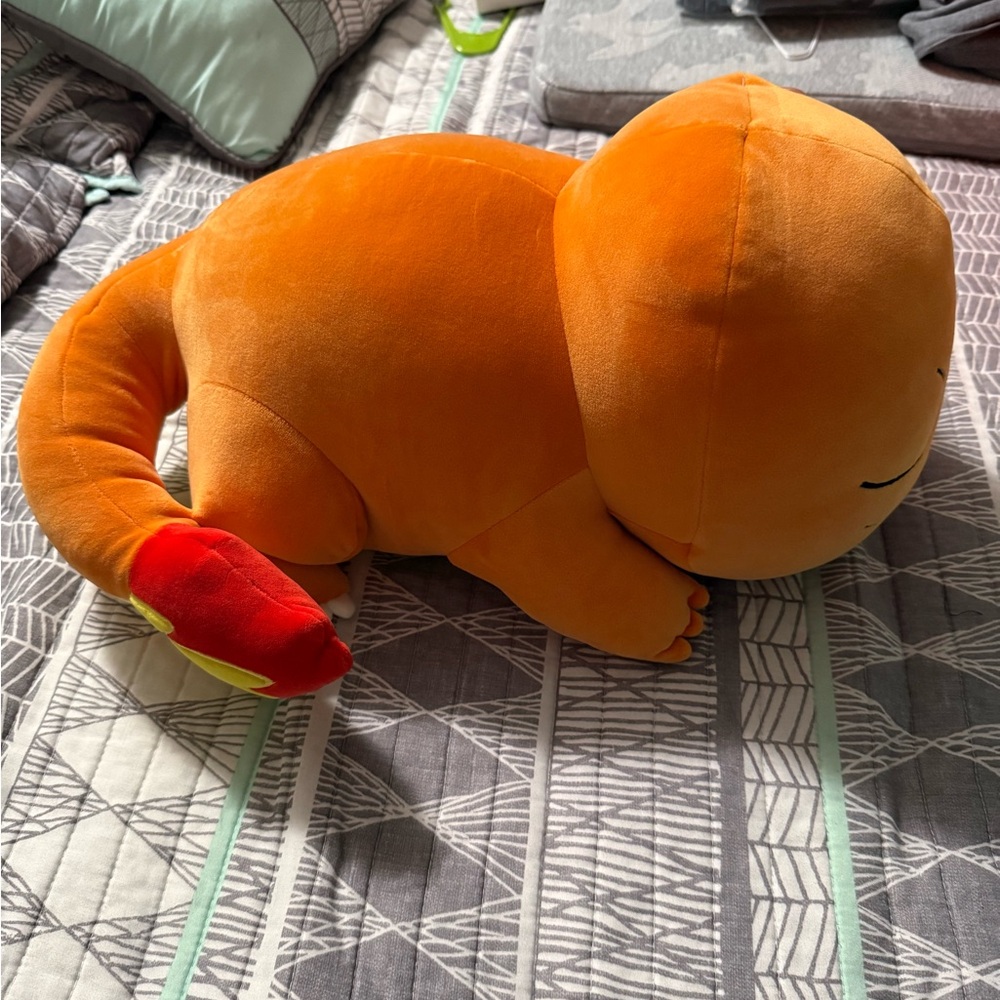 Pokémon x Jazwares Sleeping Charmander 18” Plush Toy - New With Tags - Picture 4 of 10
